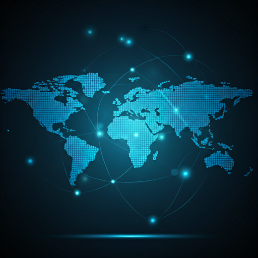 Global network map